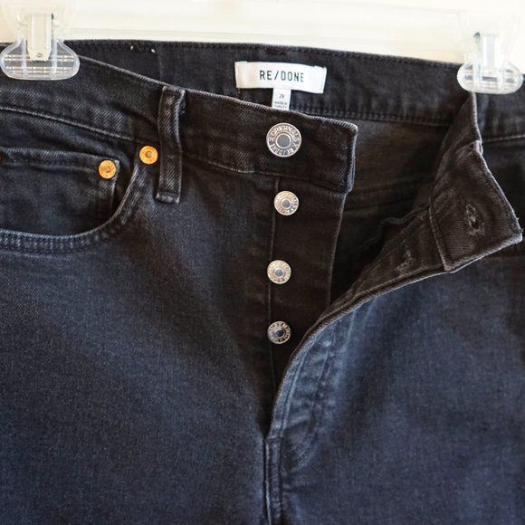 Re/Done 90's High Rise Ankle Crop Jean Size 28 - Picture 12 of 16